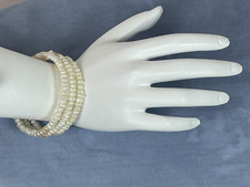 Pulseira de fio bobina joias moda pérola água doce cultivada 19"/5mm grande, usado comprar usado  Enviando para Brazil