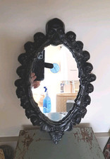 Black skull mirror for sale  Shipping to Ireland