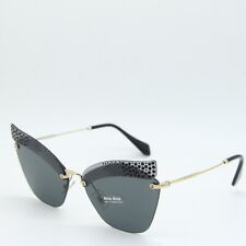 NOVO ÓCULOS DE SOL MIU MIU SMU 56T XEJ-1A1 OURO PRETO AUTÊNTICO 63-16 comprar usado  Enviando para Brazil