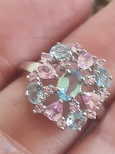 Silver blue topaz for sale  BIRMINGHAM