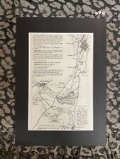 Vintage mounted map for sale  WALSALL