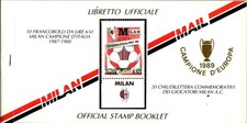 Libretto francobolli milan usato  Italia