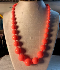 Bright orange necklace for sale  Indianapolis