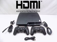 Ps3 Playstation 3 Slim Console 250 Gb + 2x Sem Fio controladores + Cabos, usado comprar usado  Enviando para Brazil