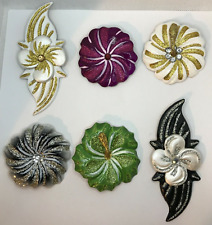Painted flower brooch for sale  Kingman