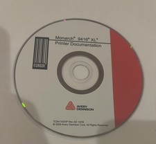 CD/DVD/DRIVER somente para AVERY DENNISON MONARCH 9416 XL IMPRESSÃO DIRETA DE ETIQUETA TÉRMICA comprar usado  Enviando para Brazil