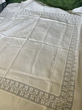 Vintage linen tablecloth for sale  BOURNEMOUTH