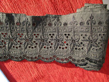 Volant jupon broderie d'occasion  France