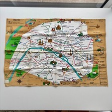 Torchon plan métro d'occasion  Paris-