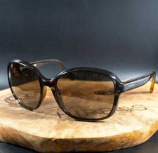 Gafas de sol Prada auténticas para mujer SPR 18Q marrón marco tortuga lentes ... comprar usado  Enviando para Brazil