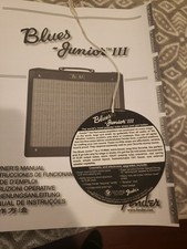 Amplificador manual e etiqueta Fender BLUES Junior 3, usado comprar usado  Enviando para Brazil