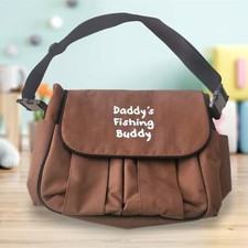 Bolsa de ombro Precious Cargo para fraldas Daddy's Fishing Buddy marrom comprar usado  Enviando para Brazil
