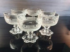 Vintage crystal etched for sale  WORKINGTON