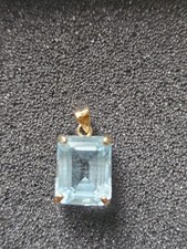 Anhänger aquamarin gold gebraucht kaufen  Wolfratshausen