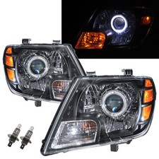 Farol de LED olho de anjo FRONTIER NAVARA D40 MK2 09-17 guia preto para Nissan RHD comprar usado  Enviando para Brazil