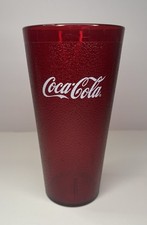Copo de restaurante Coca Cola plástico vermelho modelo 5224 Carlisle, usado comprar usado  Enviando para Brazil