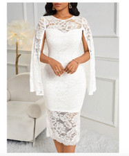 Damen kleid weiß gebraucht kaufen  Jüchen