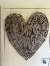 Large willow heart for sale  TAMWORTH