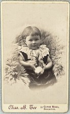 Cdv girl holding for sale  CHESTERFIELD
