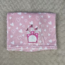 Cobertor Le Bebe Favorite Frog Princess bebê rosa branco corações castelo palácio comprar usado  Enviando para Brazil