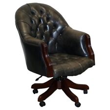 Vintage chesterfield dark for sale  PULBOROUGH