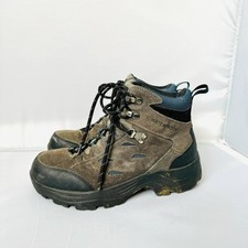 Usado, Bota de caminhada Ozark Trail Peyton impermeável couro marrom masculina tamanho 7 comprar usado  Enviando para Brazil