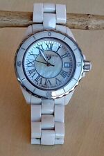 SWISS LEGEND KARAMICA CERÂMICA CRISTAL DE SAFIRA MOSTRADOR ESFREGÃO 39mm RELÓGIO ~ BEGE CLARO comprar usado  Enviando para Brazil