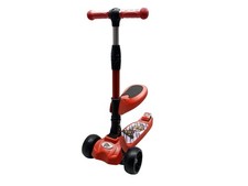 Skuter dziecięcy z siedziskiem Scooter LED 3 koła czerwony na sprzedaż  PL