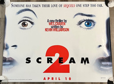 SCREAM 2 Reino Unido Quad Cinema Pôster Filme RARO Original D/S Rolado 40x30 1998 comprar usado SCREAM 2 Reino Unido Quad Cinema Pôster Filme RARO Original D/S Rolado 40x30 1998 comprar usado  Enviando para Brazil