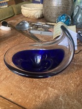 swedish art glass blue for sale  SAFFRON WALDEN