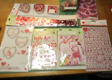 Lote de cuadernos de recortes de manualidades en papel de San Valentín, fabricación de tarjetas K&Company, Martha Stewart segunda mano  Embacar hacia Mexico