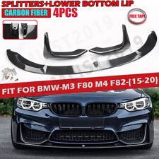 Divisor de labios frontal estilo carbono para 15-20 BMW M3 F80 M4 F82 F83 MP segunda mano  Embacar hacia Mexico