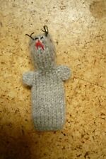 Fingerpuppe maus gestrickt gebraucht kaufen  Flein