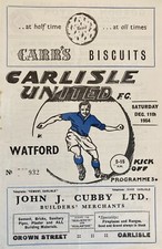 Carlisle united watford for sale  BUSHEY