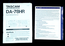Paper manual tascam for sale  UK