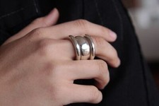 Conjunto de 3 anéis de declaração de prata esterlina 925 feitos à mão anéis de cúpula robustos tamanho comprar usado Conjunto de 3 anéis de declaração de prata esterlina 925 feitos à mão anéis de cúpula robustos tamanho comprar usado  Enviando para Brazil