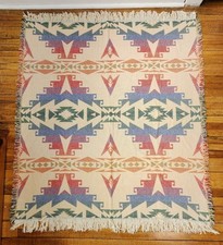Novo sem etiquetas arco-íris sudoeste asteca tecido tapeçaria franja boho cabine comprar usado  Enviando para Brazil
