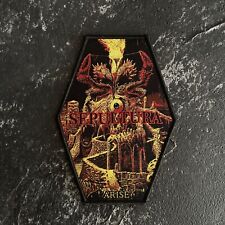 SEPULTURA - SURGE DEATH THRASH METAL TECIDO PATCH BORDA PRETA comprar usado  Enviando para Brazil
