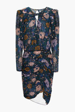 NOVO Vestido de Seda Veronica Beard Peppa efeito envoltório estampa floral ruched 4 #D5590 comprar usado  Enviando para Brazil