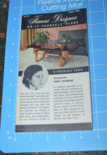 Móveis de mesa de coquetel 1955 Freda diamante design impresso planos interesse NY, usado comprar usado Móveis de mesa de coquetel 1955 Freda diamante design impresso planos interesse NY, usado comprar usado  Enviando para Brazil