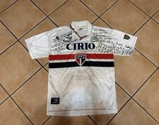 Maglia São Paulo Penalty Cirio camiseta Matchworn #6 Brazil Autografata Paulinho comprar usado  Enviando para Brazil