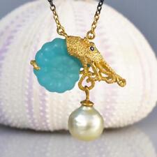 Collier nautilus calcédoine d'occasion  Expédié en France