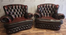 leather wingback chair for sale  MARCH