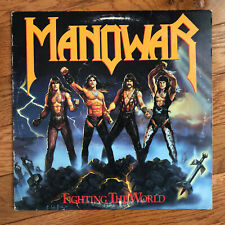 Manowar - Fighting the World LP Atco 90563-1 1987 1st Pressing with Inner Sleeve comprar usado  Enviando para Brazil
