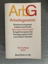 Arbeitsgesetze 100 auflage gebraucht kaufen  Forchheim