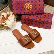 Sandália deslizante 2025 feminina TORY BURCH chinelo sapatos peep toe ao ar livre comprar usado  Enviando para Brazil