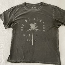 Camiseta Masculina OSKLEN Pedra GRANDE Cinza Estampa Rio de Janeiro Relax Algodão Confortável Surf comprar usado  Enviando para Brazil