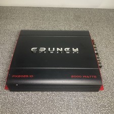 Crunch PX-2025.1D Power X 2000W Clase D Mono Subwoofer Coche Audio Amplificador, usado segunda mano  Embacar hacia Mexico