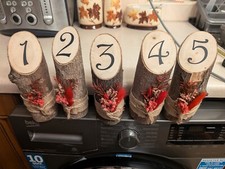 Wooden table decorations for sale  STOURBRIDGE