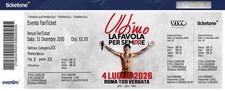 Biglietto ultimo biglietti usato  Roma